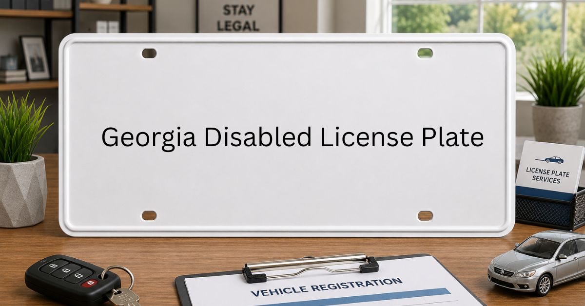 Georgia Disabled License Plate