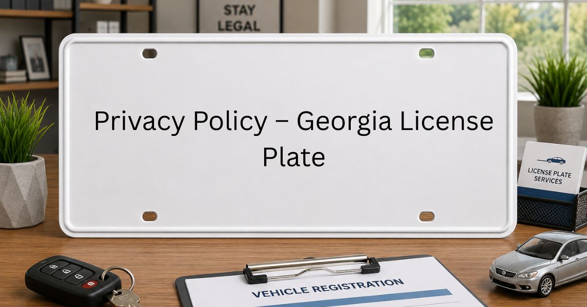 Privacy Policy – Georgia License Plate