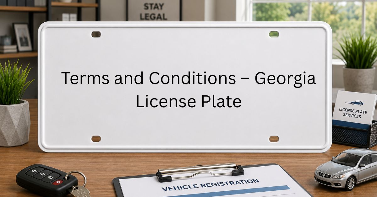 Terms and Conditions – Georgia License Plate